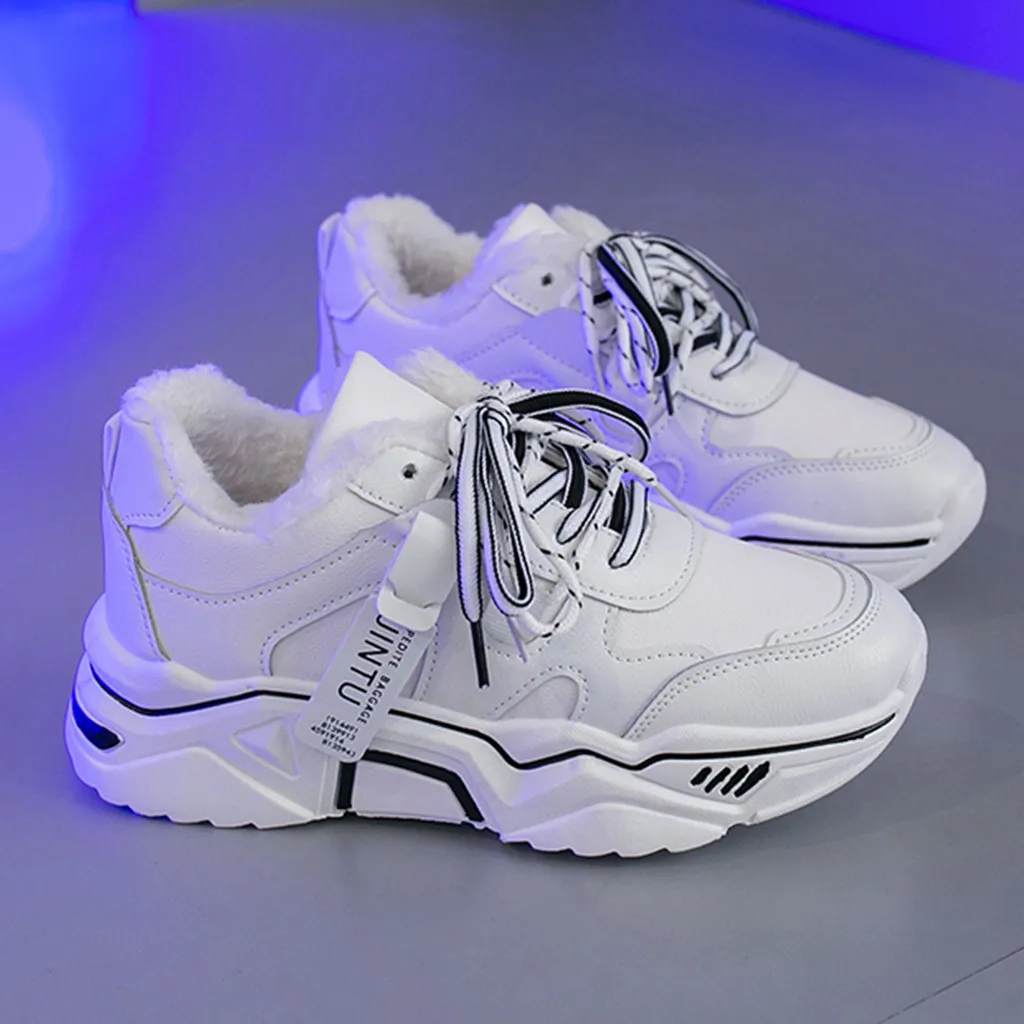 Женские массивные кроссовки на платформе 5 см; повседневная обувь из ...