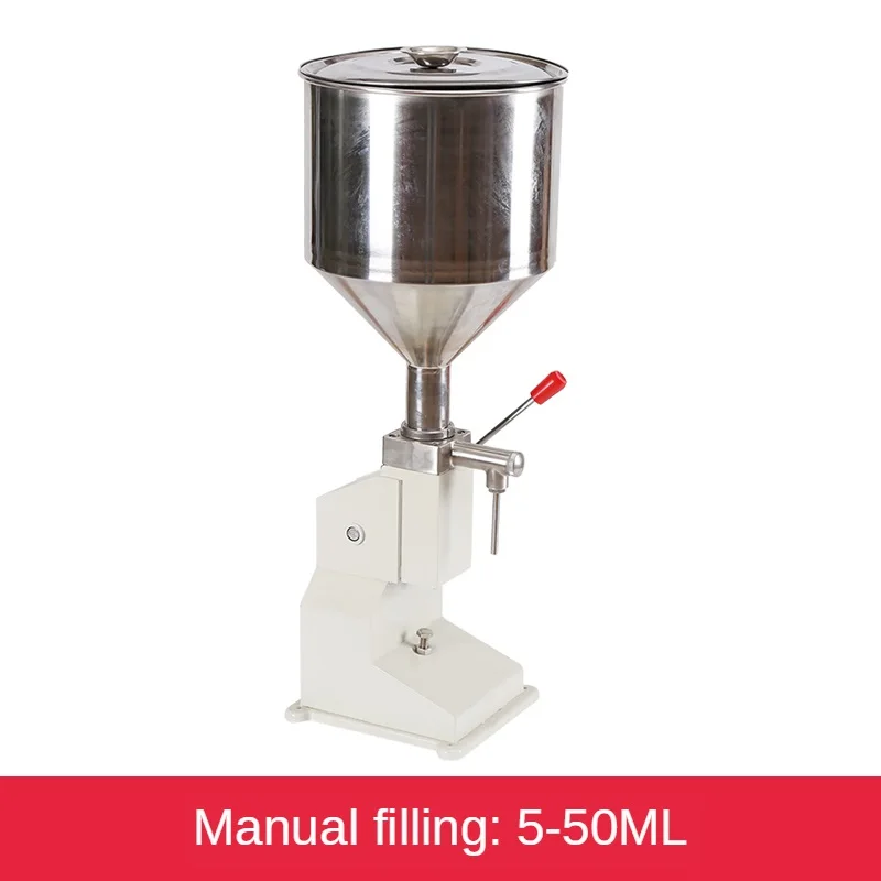 

A03 filling machine Manual Nail Polish Shampoo Filling Machine 5~50ml for Cream Shampoo Cosmetic Liquid Paste Oil Filler