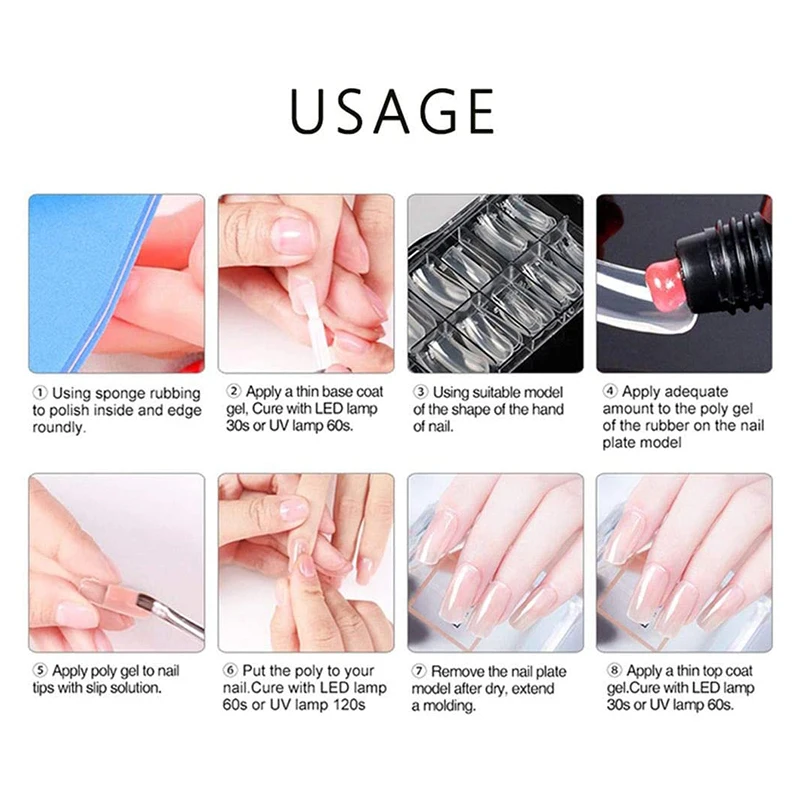 de unhas com escala de cristal modelo