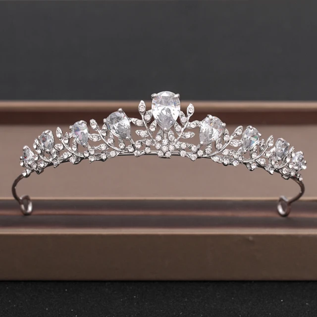 Wedding Crown Hair Jewelry Bridal Headpiece woman Baroque Rhinestones Crystal Tiaras Bride Party Crowns Wedding Hair Accessories Silver