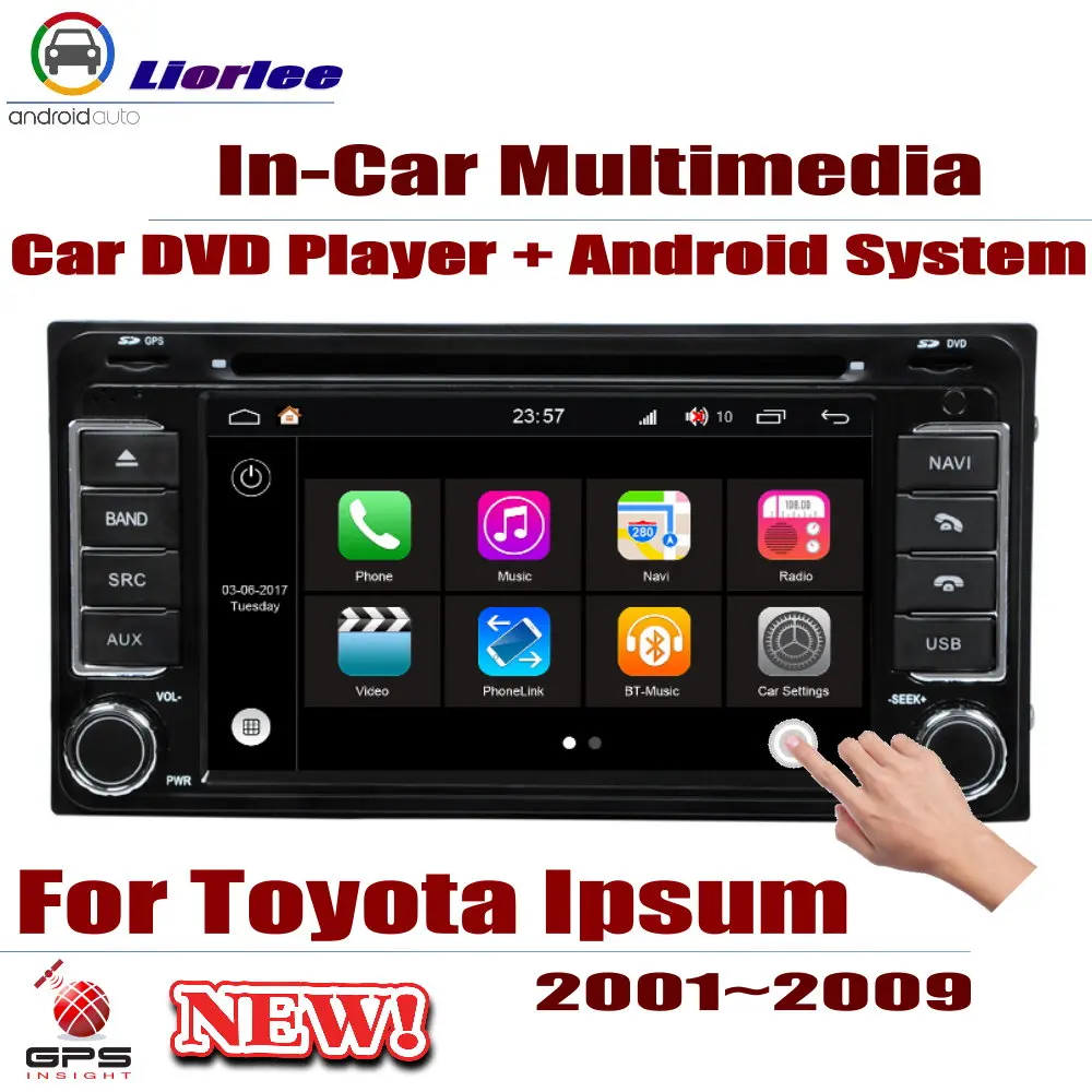 

For Toyota Ipsum / Picnic/Sportsvan 2001-2009 Car Android Player DVD GPS Navigation Screen Radio Stereo Integrated Multimedia