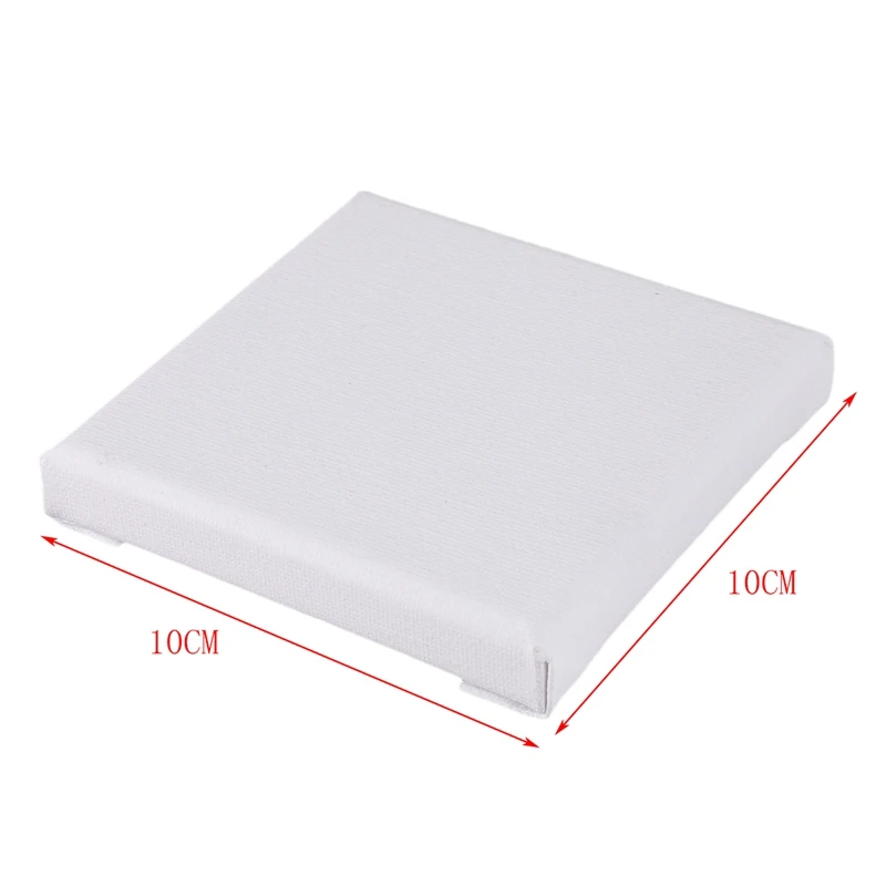 CBTONE 24 Pack Mini Canvas Panels 4 x 4 100% Small Cotton Stretched Canvas Boards for Painting Craft Drawing Small Acrylics Canvas
