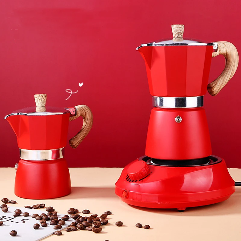 150ml/300ml Durable Moka Pot Aluminum Italian Espresso Coffee Maker Stove  Top Pot Kettle Latte Stove Coffeeware Mocha Coffee Pot - AliExpress