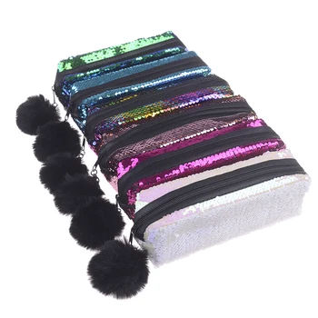

1PCS Fashion Make Up Bags Case For Girls Gift Reversible Sequin Bag Case