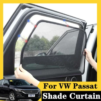 

For VW Passat B8 2016-2020 280TSI Business Edition 5Pcs card type magnetic car curtain sun shade car window shade car styling