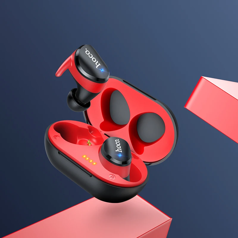 Профессиональные Twins Mini 3D стерео наушники HOCO с Bluetooth 5 0 невидимые настоящие басы