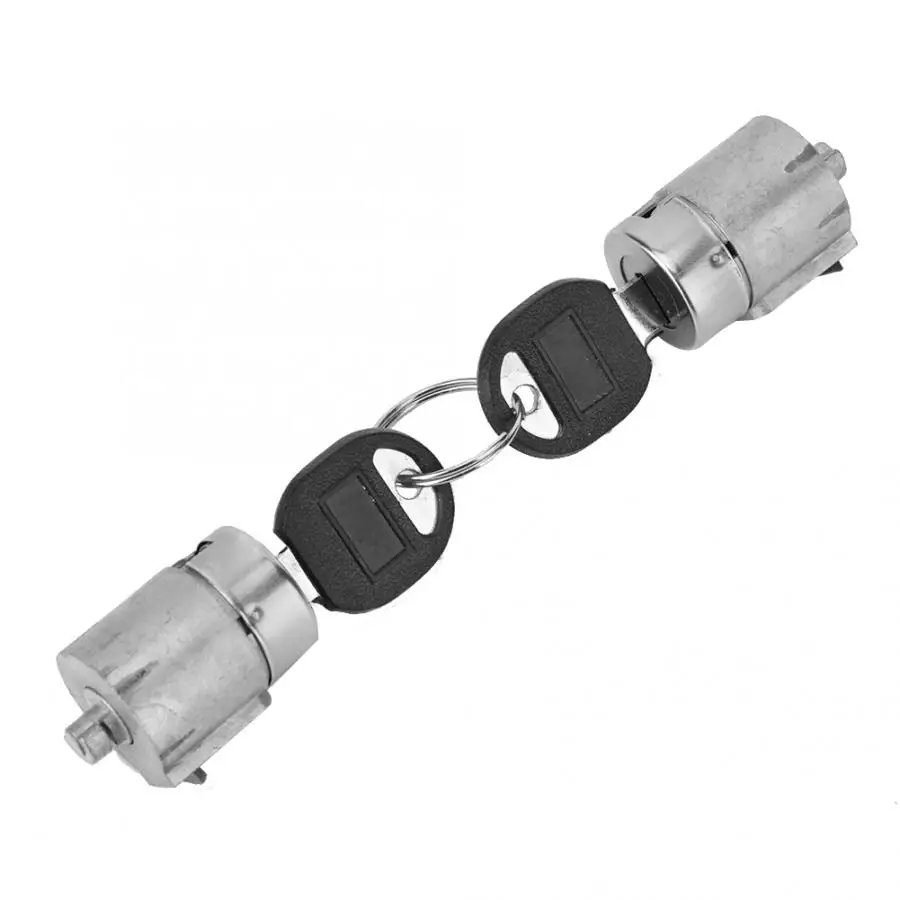 Car Door Lock Cylinders Set of 2 Keys Fit for Chevy C1500 Truck K1500 Pair Duokon Lock Cylinder 