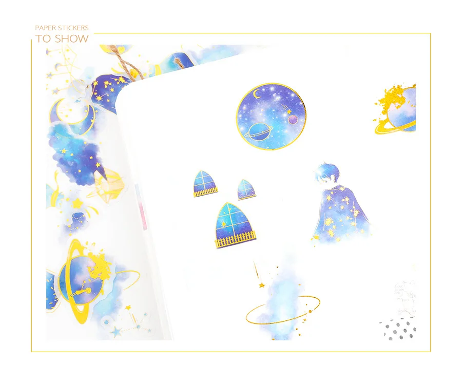 60 pcs/pack Dream Whale Decorative Sticker Set Diary Album Label Sticker DIY Scrapbooking Stationery Stickers Escolar