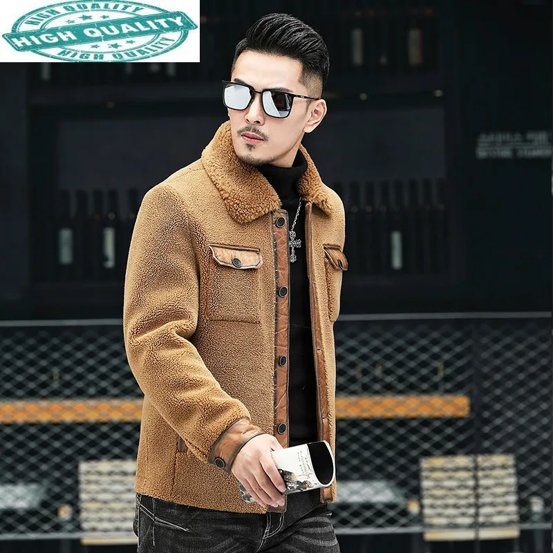 通販卸売り メンズ本物の羊毛刈り機ウールジャケット 韓国のコート 大きいサイズ Ym2102 Kj4162 買蔵 中野 Www Guildtheatre Co Za