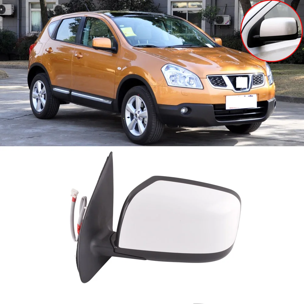 CAPQX для Nissan Qashqai 2008 2015 внешнее зеркало заднего вида с подогревом + Электрический