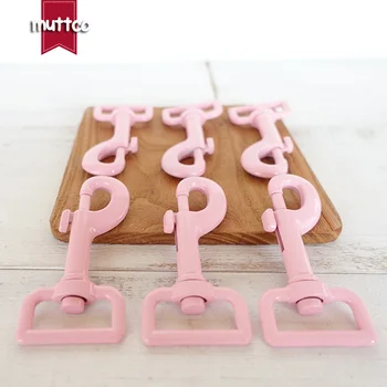 

20pcs/lot Metal pink dog Clasp Kirsite hook buckle hardware for 25mm webbing DIY Dog Leash parts top quality CPK-25P