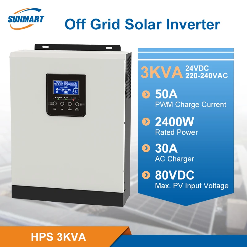 Хорошая цена PWM 24V50A 3KVA автономный солнечный инвертор для солнечной системы |