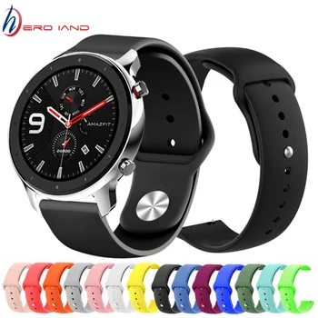 

Silicone Wrist Strap For Xiaomi Huami Amazfit GTR 42MM 47mm Smart Watch Band for Xiaomi Amazfit gtr bip Youth Bracelet bands