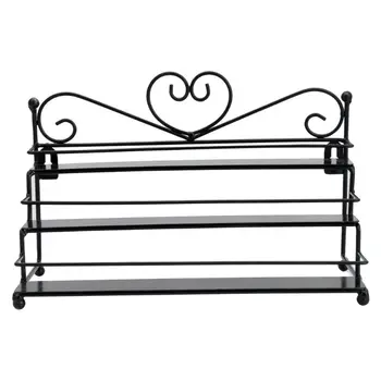 

New Metal Heart 3Tier Nail Polish Holder Display Table Top Wall Rack Organizer