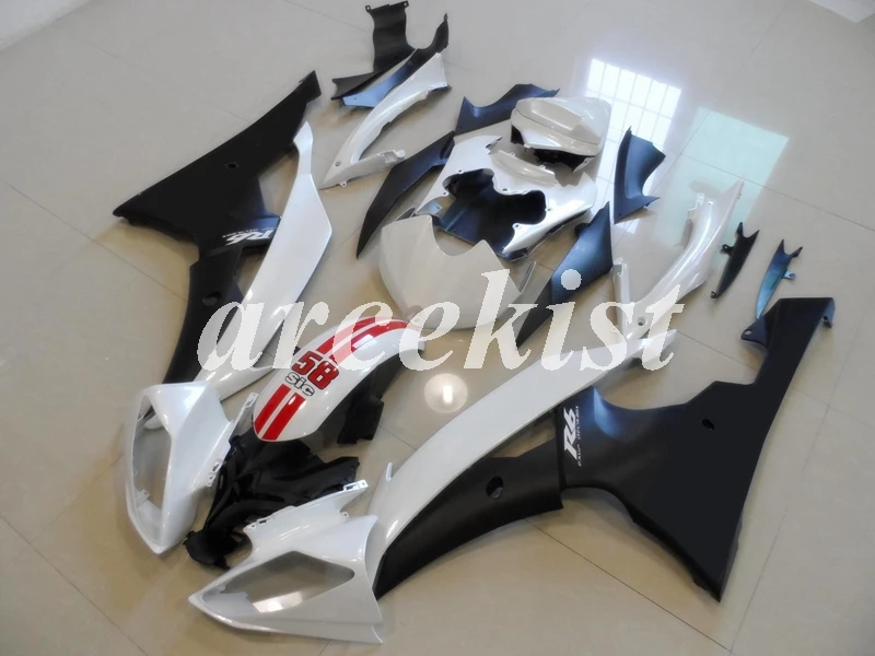 ABS мотоцикл полный обтекатель комплект подходит для YAMAHA YZF-R6 2008- 08 09 10 11 12 13 14 15 16 комплект кузова белый черный