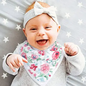 

3 Pcs/Set Baby Newborn Bib Bandana Infant Toddler Feeding Saliva Towel Burp Cloths Shower Gifts