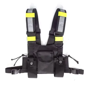 

Fashion Unisex Chest Rig Bag Tactical Vest Harness Front Pouch Holster Bag Multifunctional Male Streetwear Shoulder Chest Bags