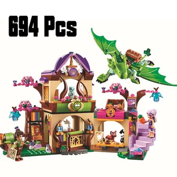 

10504 Elves Secret Place Parenting Activity Education Model Building Blocks Compatible Lepining Friends Girls Children's Toys