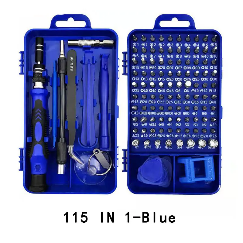 ZONSANTA 115 in 1 Präzision Schraubendreher-set Magnetic Schraube Fahrer Bit Set Phillips Torx Hex Telefon Reparatur Gerät Hand Werkzeuge kit – Detail 8