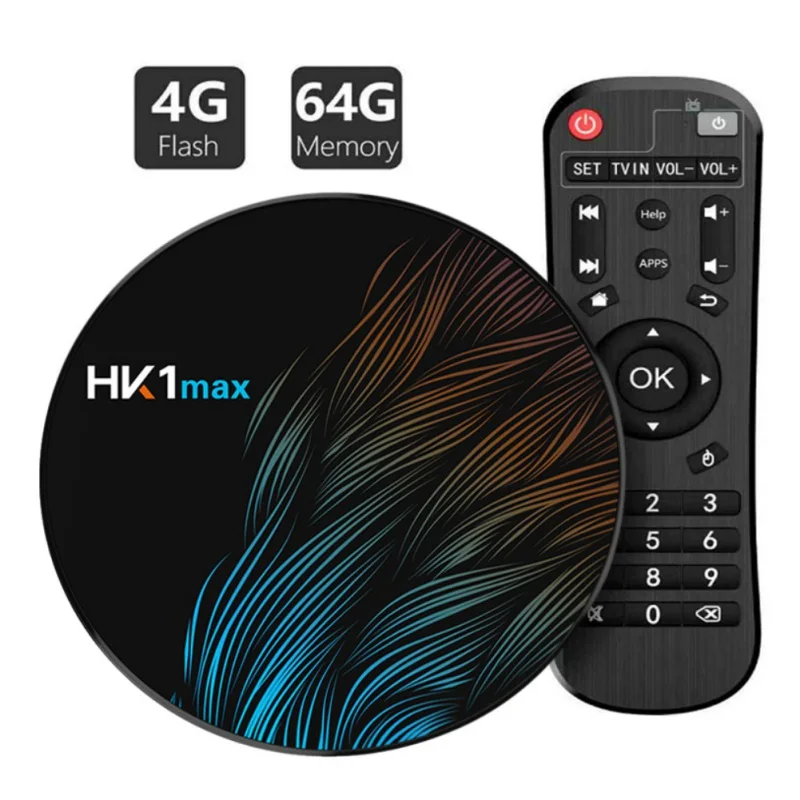 HK1 Max Smart tv Box Android 9,0 ГБ 128 Гб 32 64 4 Гб Rockchip 4K Wi-Fi netflix телеприставка 9 2GB16GB BOX медиаплеер Android