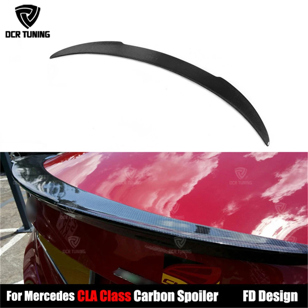 MCARCAR KIT Carbon Fiber Trunk Spoiler Compatible With Mercedes Benz 2015-2021 C