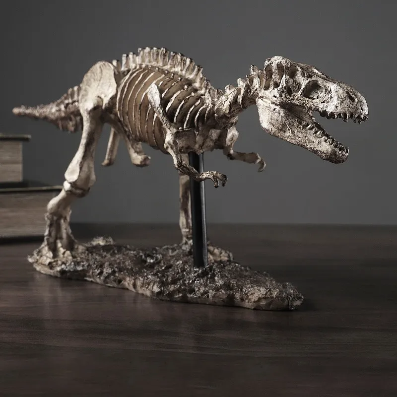 46cm American Creative Dinosaur Art Sculpture Skeleton Model Statue