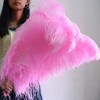 

Hot Selling Hot 10 pcs Pink "thick stem" male ostrich feathers 26-28inches/65-70cm Wedding Birthday Christmas Decoration