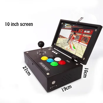 

1 player 10 inch LCD Pandora 135pcs 3D Video Games Console 2650 in 1 Installed Recalbox Mini Arcade Machine VGA/HDMI output