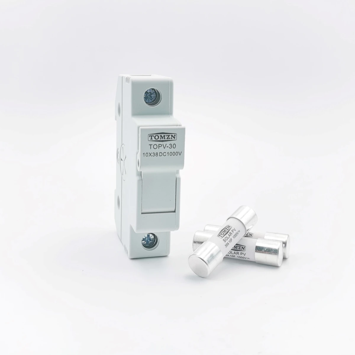 

Solar PV Fuse Holder DC 1000V with PV Fuses 10A/15A/30A High Voltage for Solar System Protection
