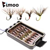 Bimoo 24PCS/Box Tenkara Flies in Waterproof Fly Box Size #12 Barbed Hook Tenkara Fishing Fly ► Photo 1/6