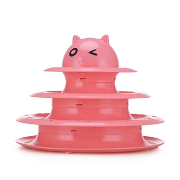 

1 X 3 Layer Funny Cat Turntable Pet Toys Kitten Crazy Ball Disk Interactive Toy