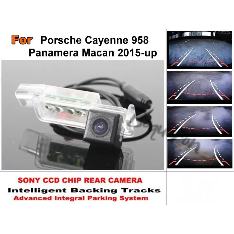 

for Porsche Cayenne 958 Panamera Macan 2015-up Tracks Dynamic Tragectory Backup Parking Car Rear View Reverse Camera