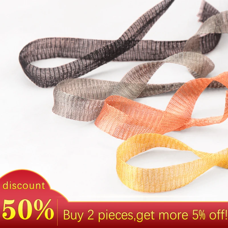 Один метр 1,2 см ширина гибкая медная проволочная сетка для изготовления колье ожерелье, аксессуары для сережек ювелирные изделия 9 цветов