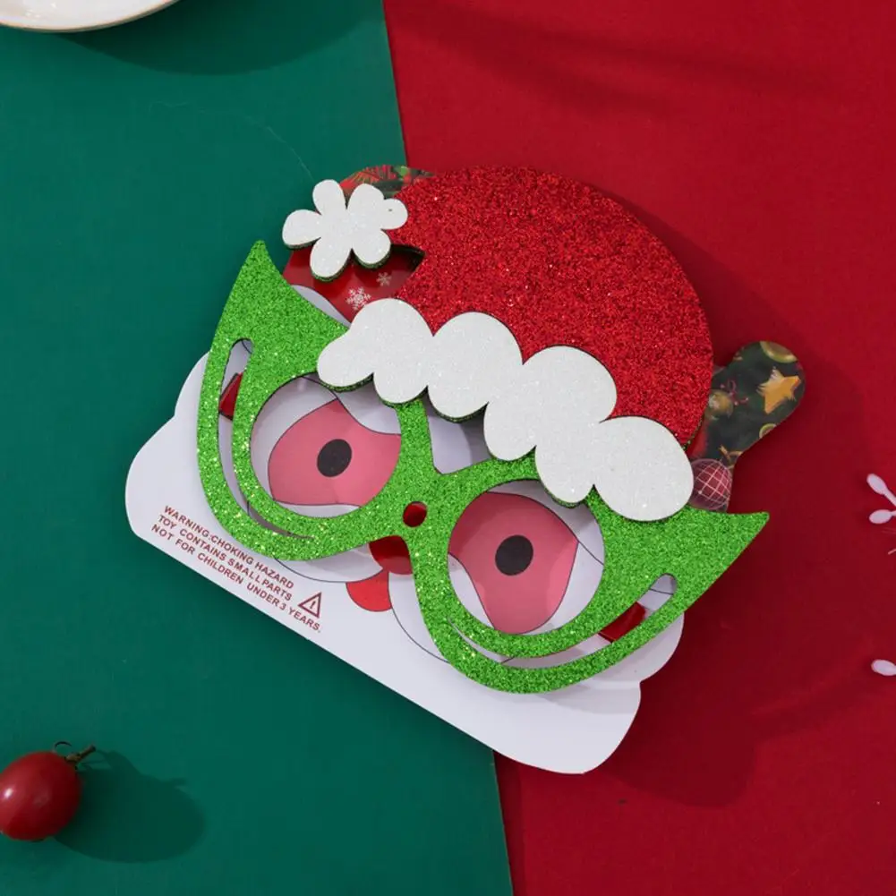 Sequin Hat Glasses Frames Christmas Eyewear Sunglasses Frames For Children Christmas Gifts