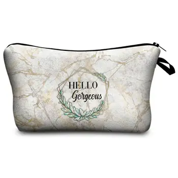 

Women Travel Marble Pattern Cosmetic Makeup Bag Toiletry Storage Pouch Organizer