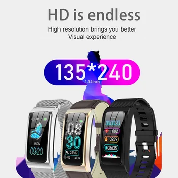 

Ak12 Smart Bracelet Color Screen Ip67 Waterproof Women's Watch Sphygmomanometer Menstrual Cycle Activity Monitor Sports Band