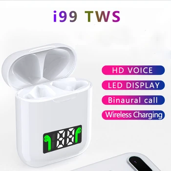 

Suef New TWS-i99 Wireless Bluetooth 5.0 Earphones Touch Control up Sports Sweatproof Portable Earbuds