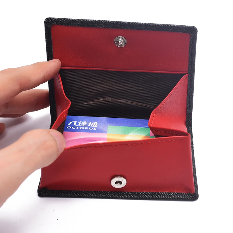 

Vogue unisex cow leather card holders hasp coin wallet clutch Anti-theft multi-card certificate package name cards wallets