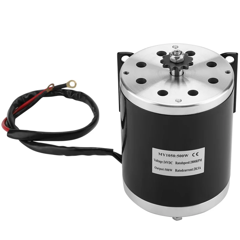 

500W DC 24V Electric Wire Drawing Motor with Bracket DIY Electric Scooter E Bicycle Kart