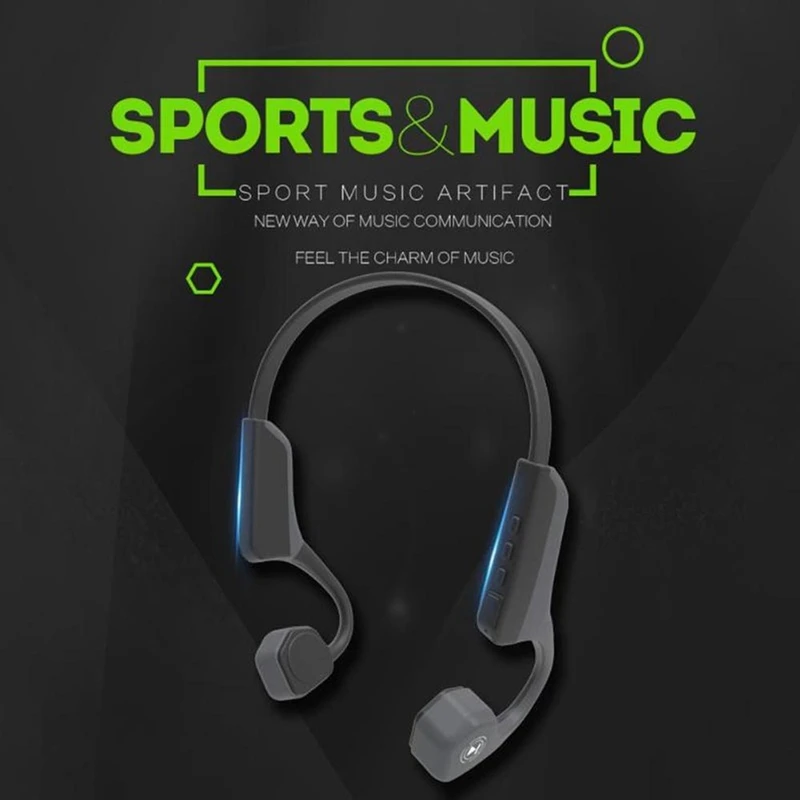 V8 Bone Conduction Earphone Wireless Bluetooth Earphones Sports Earphones Wireless Sports Hands Free Headset with Micphone