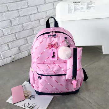 

Women Three-Piece School Bag Print Backpack Travel Tote Bag 2019 Fashion Backpack Schoolbags Casual Children Bags Backpack #722