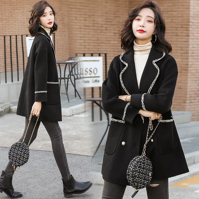 

Woolen Jacket Autumn And Winter 2019 Popular New Style WOMEN'S Dress Loose-Fit Elegant Slimming Cloak Western Style Woolen Cloth