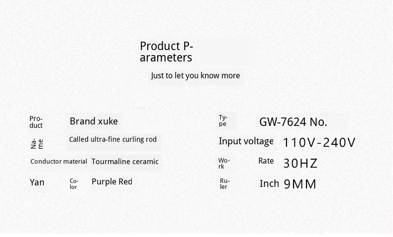 Новые продукты Gw-7624 температура ЖК-дисплей точное регулирование автоматическая защита от пауэрта ультра-тонкой завивки волос