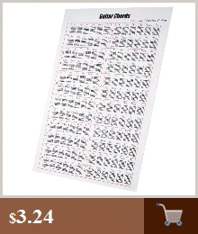 6 струнная гитара аккорд книга из искусственной кожи чехол народная винтажная электрогитара Портативная Складная Мягкая обложка аккорд диаграмма упражнения лист