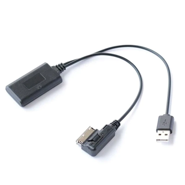 vhbw Bluetooth-Adapter USB, MMI-AMI kompatibel mit Auto, KFZ Audi