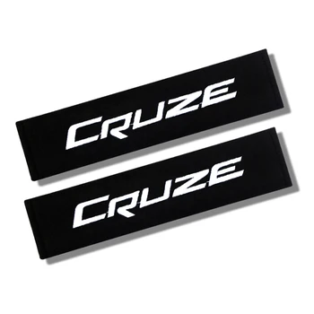 

2pcs Auto Shoulder Pads Cover Case for Chevrolet Cruze Captiva Colorado Spark Malibu Car Emblem Accessories Car Seat Belt Cover