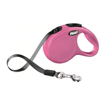 

FLEXI FLEXI CLASSIC TAPE - Flexi-belt leash for animals roulette, 3 m, XS size pink