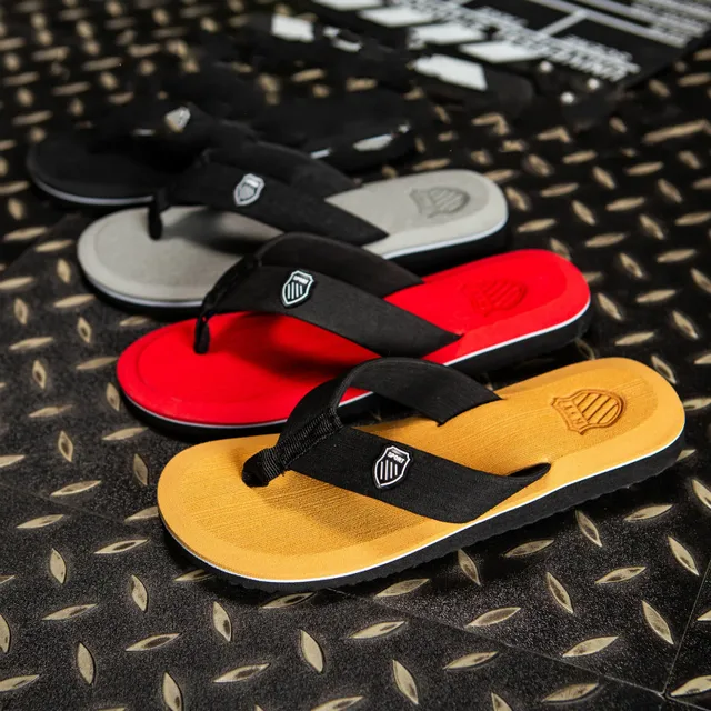 High Quality Beach Sandals Flip Flops Men's Apparel Men's Shoes color: Black|Gray|Red|Yellow
