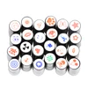 1PC Golf Ball Stamper Stamp Marker Impression Seal Quick-dry Plastic Multicolors Golf adis Accessories Symbol For Golfer Gift 3