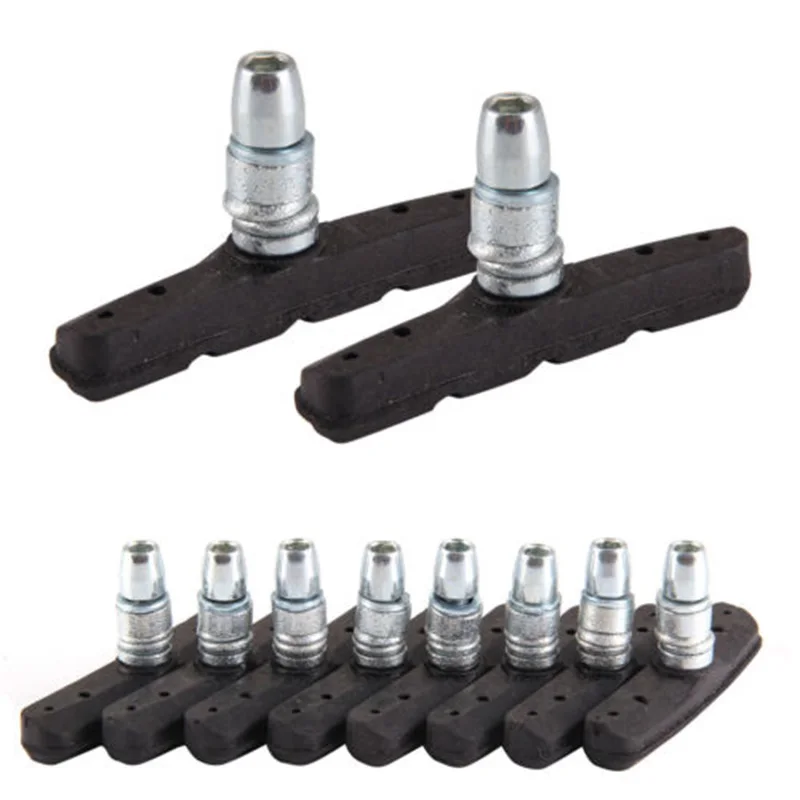 8pcs Bicycle Break Pads Shoes MTB V Brake Blocks For Mountain Road Bike Parts